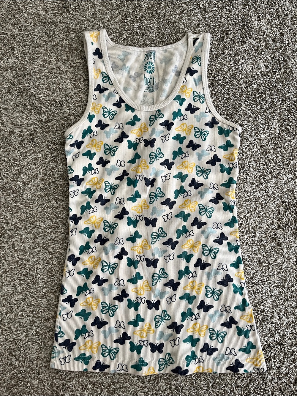 Zoey Beth Y2K Butterfly Cotton Tank Top
